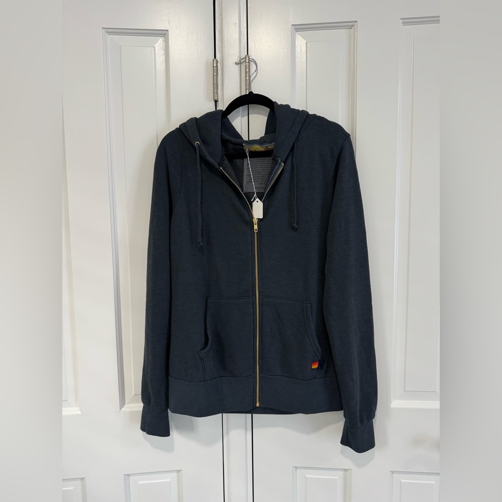 Aviator Nation Navy Zip-Up Hoodie